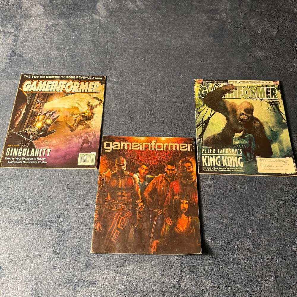 Game Informer Magazine Lot of 3 Singularity King Kong